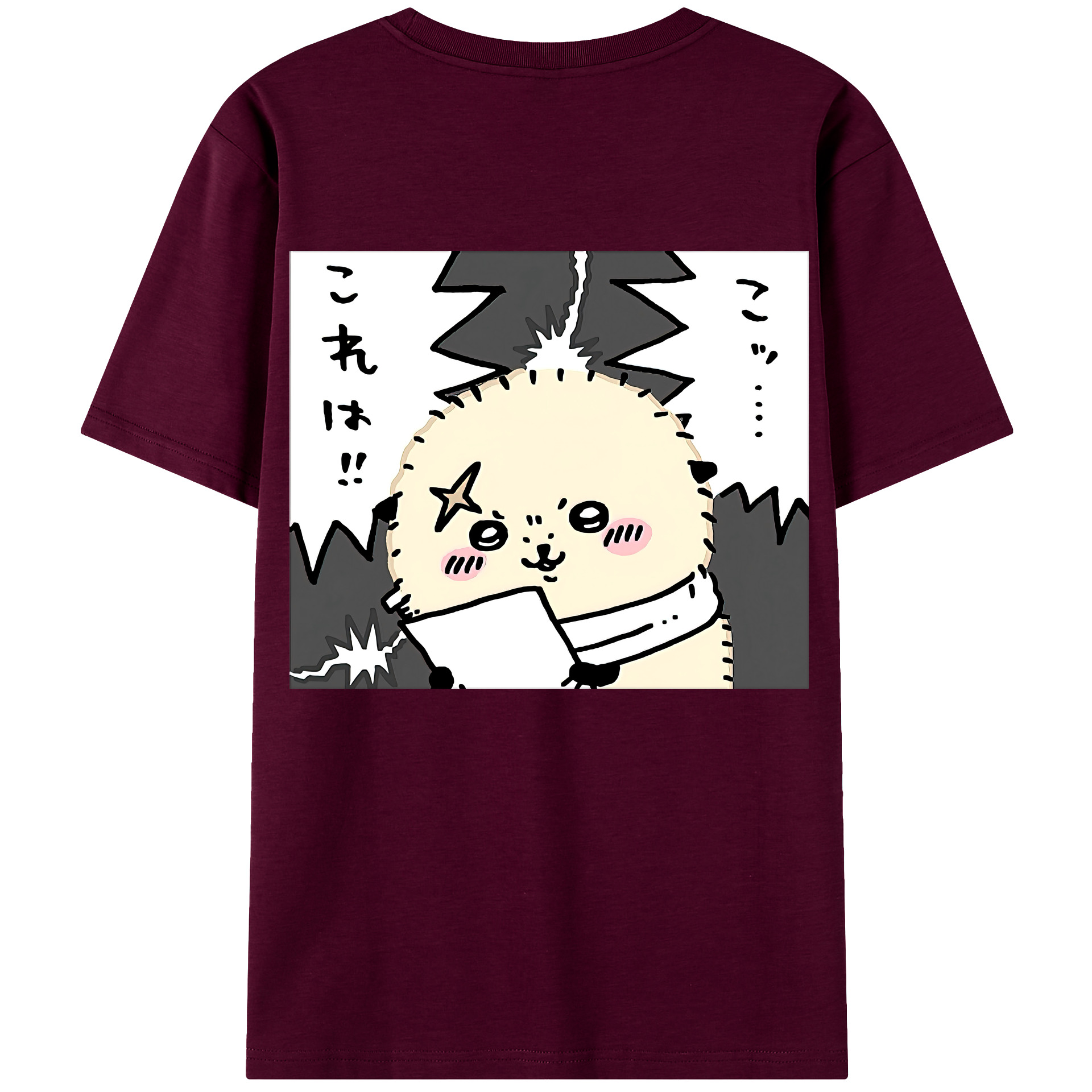 （画像用） ちいかわ ラッコ Chii-kawa Sea otter レディース半袖Tシャツ(バックプリント)